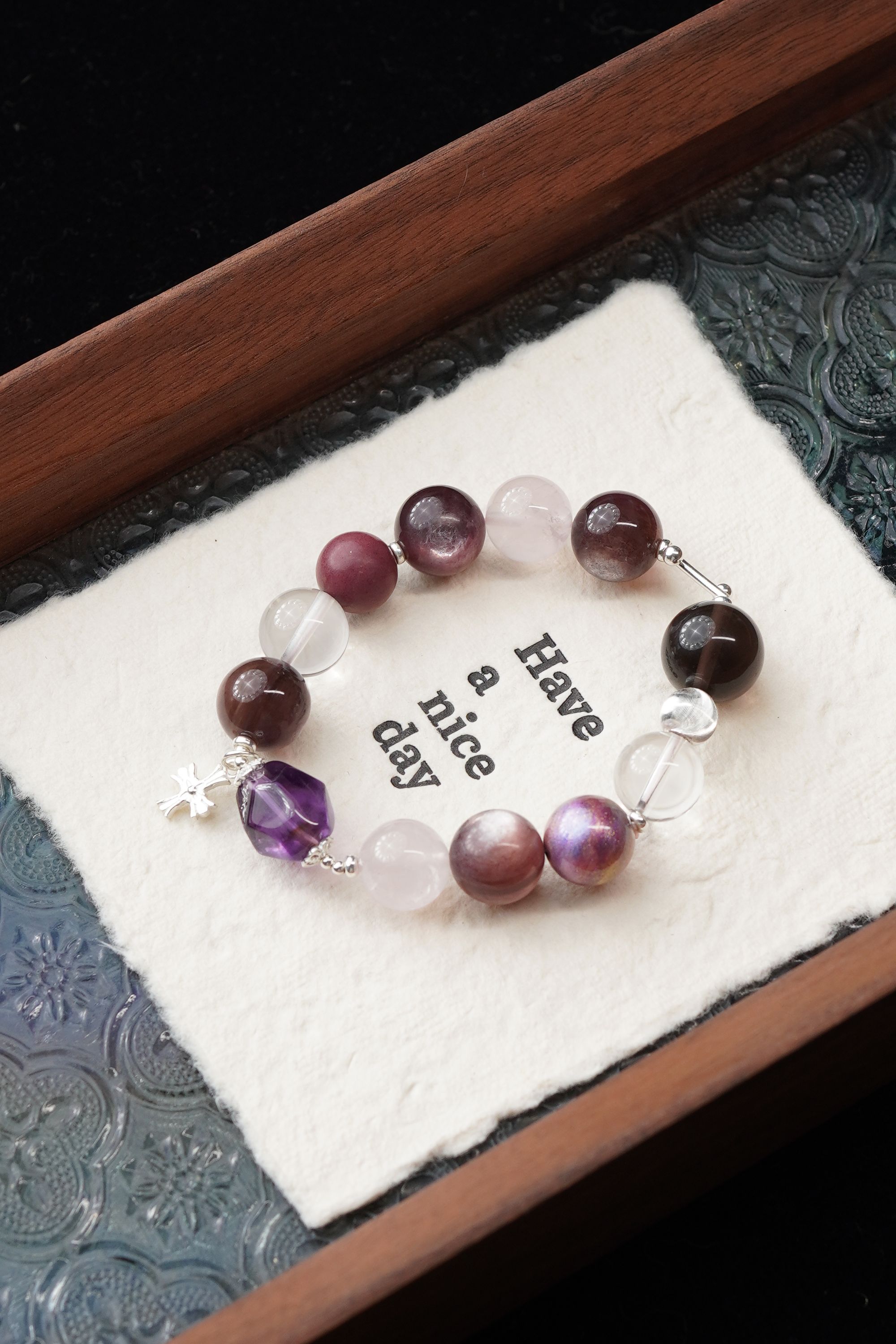 国色芳华 合香芳华香12mm圆珠多宝单圈手串