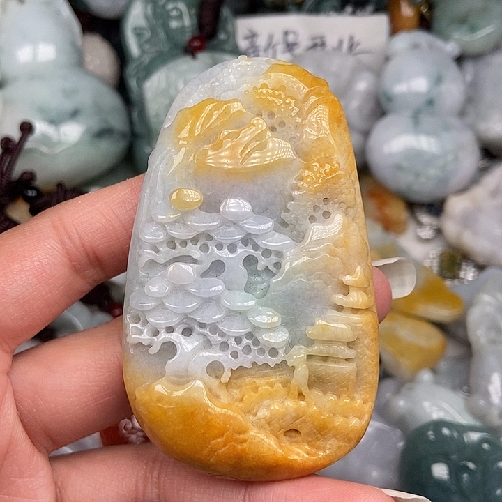 颈饰未镶嵌翡翠翡翠