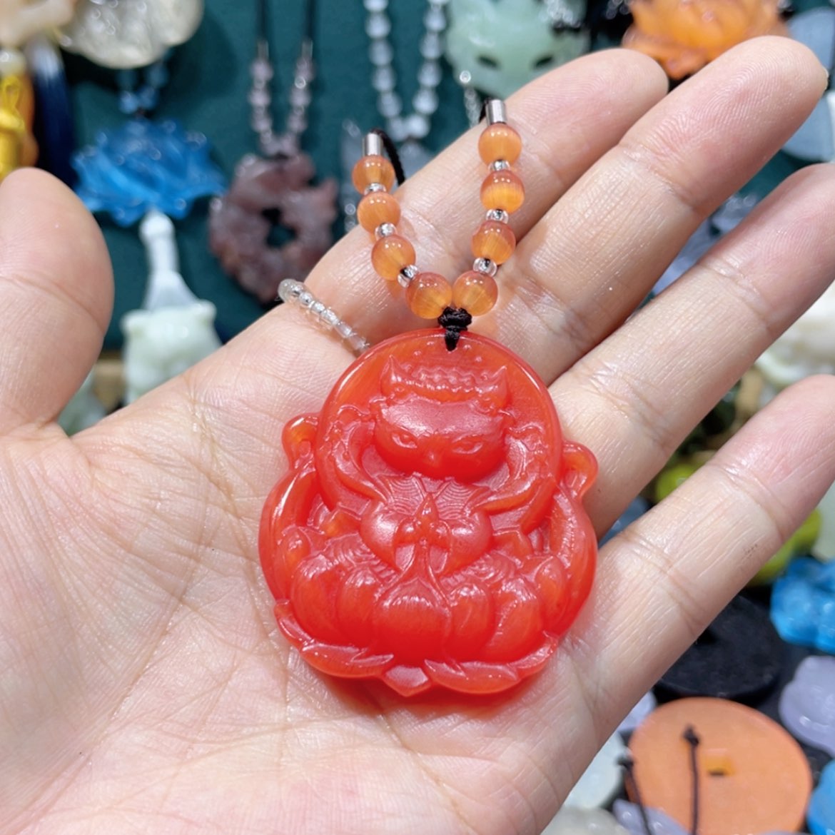 【闪购商品】未镶嵌岫玉颈饰用****048项链