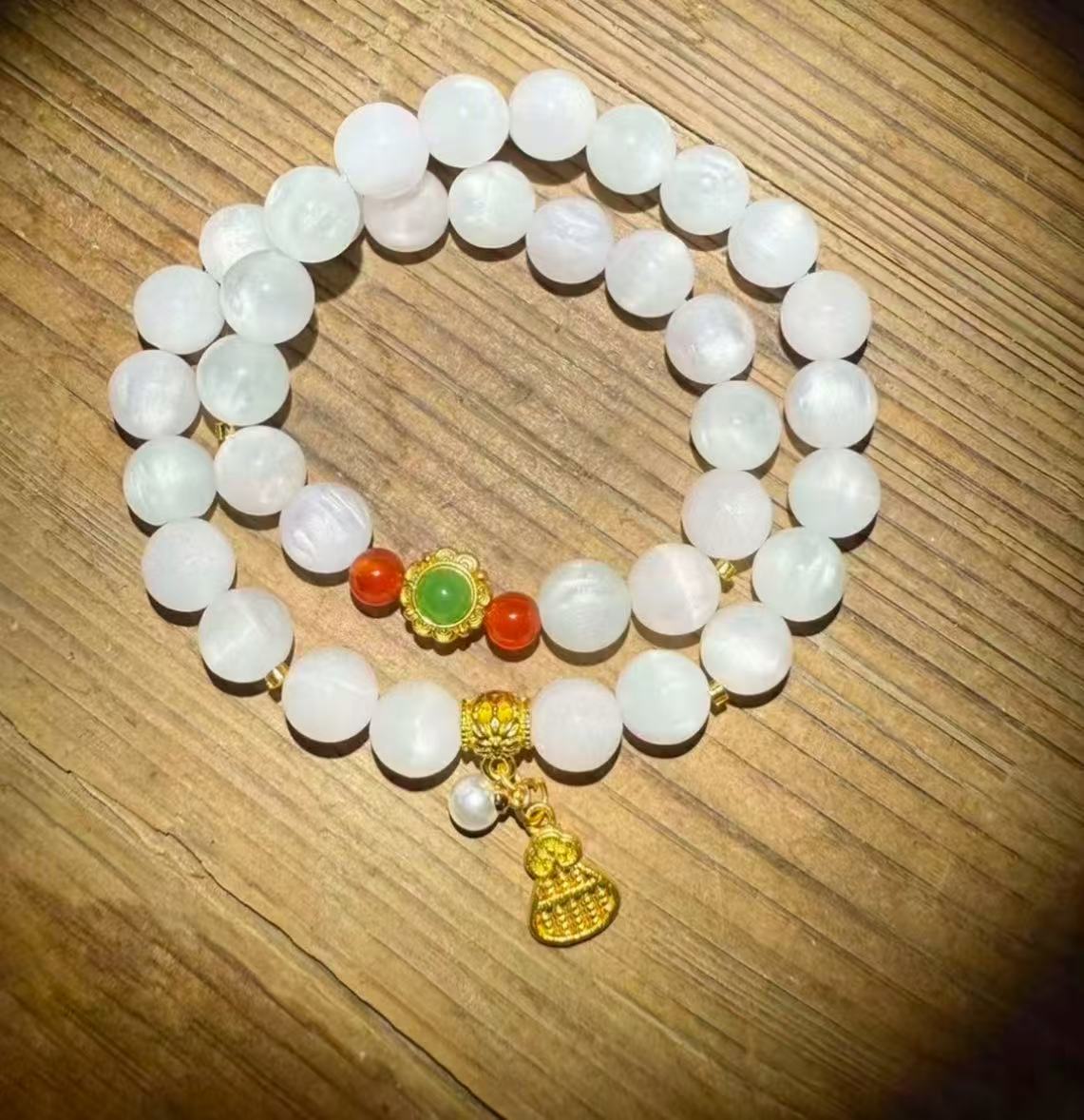 S 1076 特级云母七彩双圈（无礼盒） @11111111111