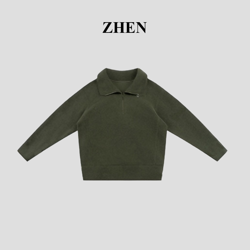 【ZHEN】25K01960 2025新款时尚气质休闲百搭长袖上衣女针织