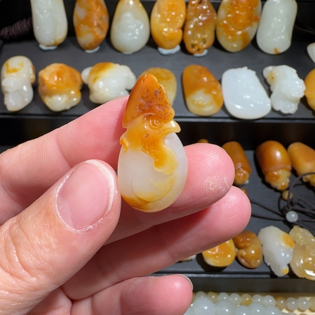 和田玉吊坠(不含链)未镶嵌