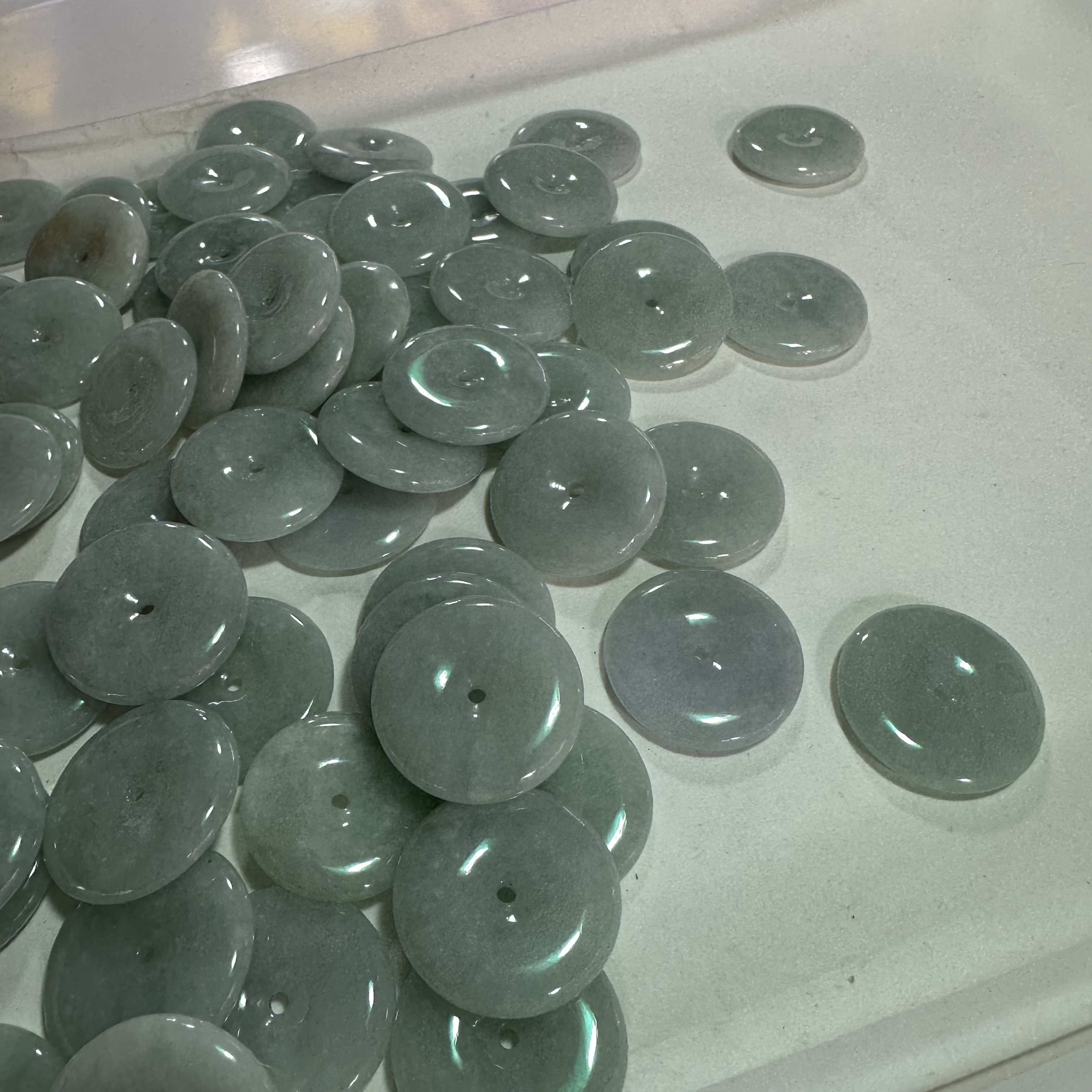 天然A货翡翠平安扣吊坠-d239-多样性发一