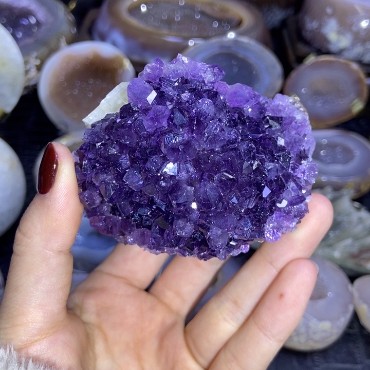 水晶珠宝半成品未镶嵌晶花