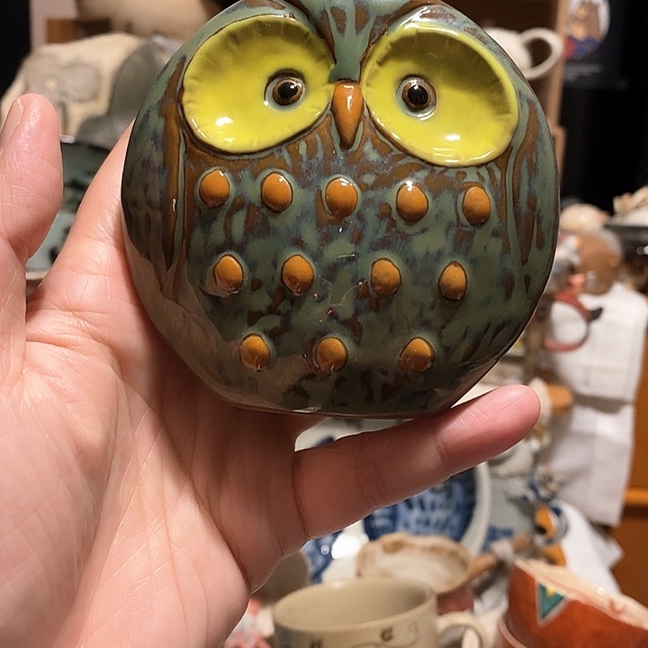 莽***吉搪瓷猫头鹰……………………