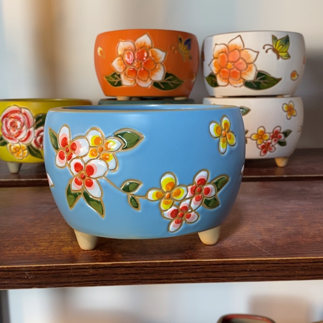 红陶韩式多肉植物花盆