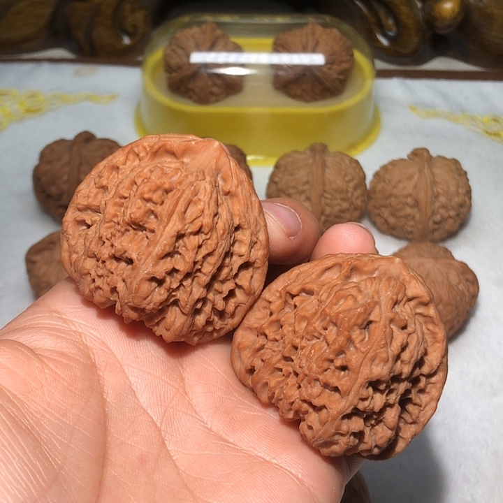 把件文玩核桃45三角疆