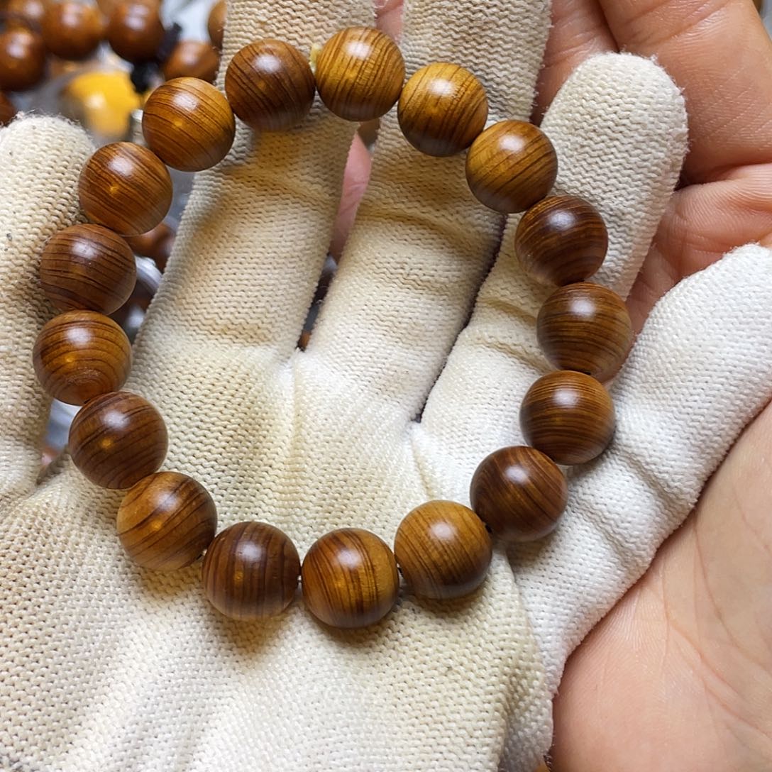 葡***水手串/手链柏木太行崖柏陈化1.2黑油素圈