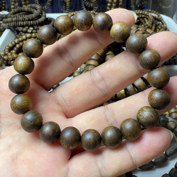 沉香手串梦*乌身手串7克加