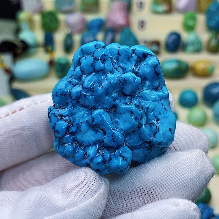 绿松石配饰未镶嵌木****心