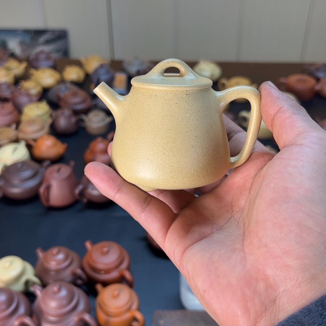 张***只茶壶紫砂半手工高石瓢