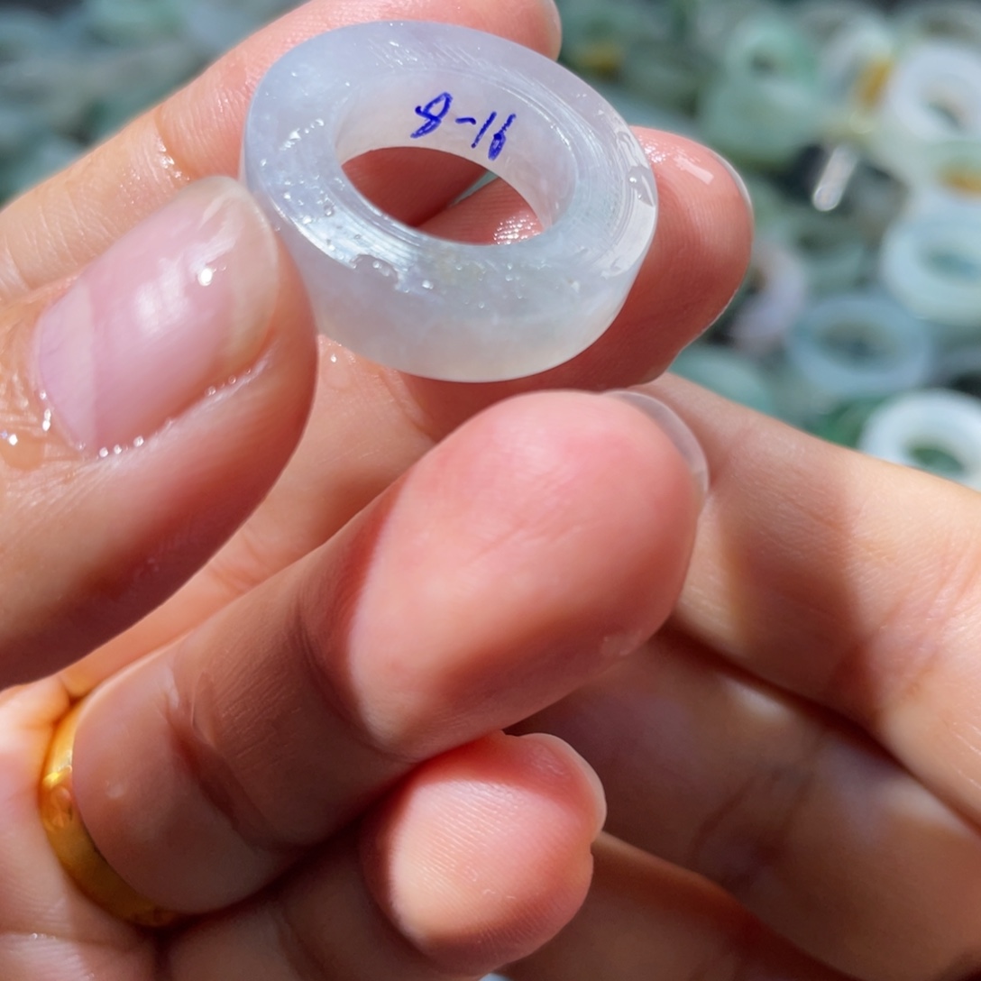 定制翡翠未镶嵌天然翡翠8-16冰粉