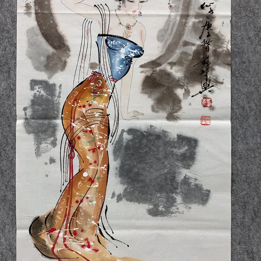 国画薛老师三尺作品