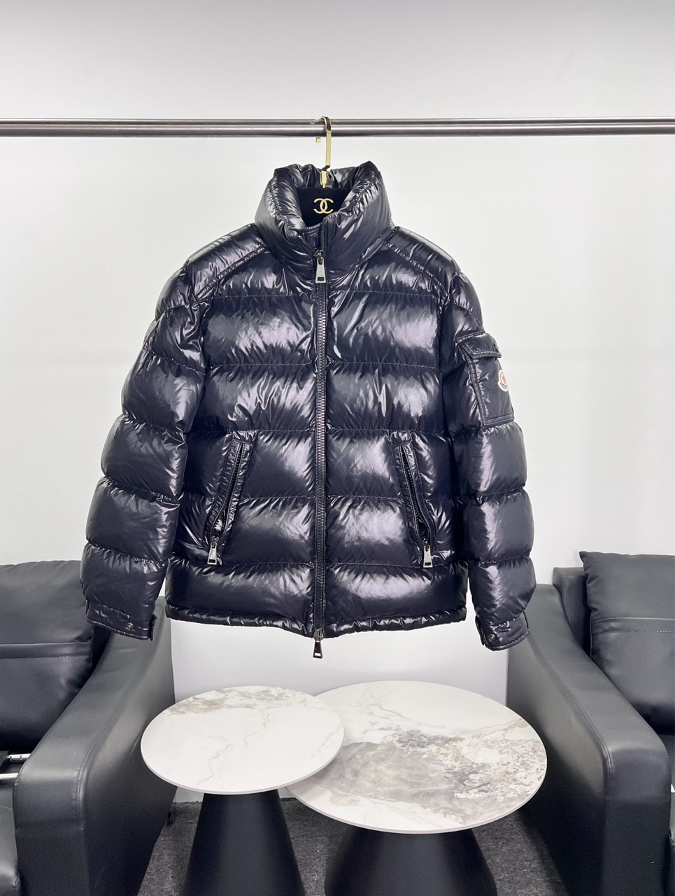 99新 MONCLER san0579/Moncler/蒙口/小铃铛标识羽绒服/尺码0