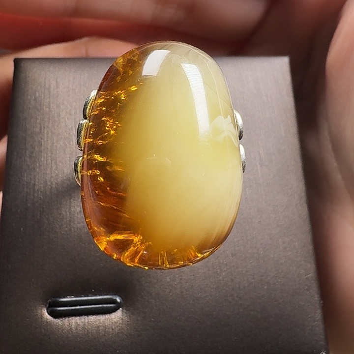 *****蜜蜡银S925镶嵌戒指戒指