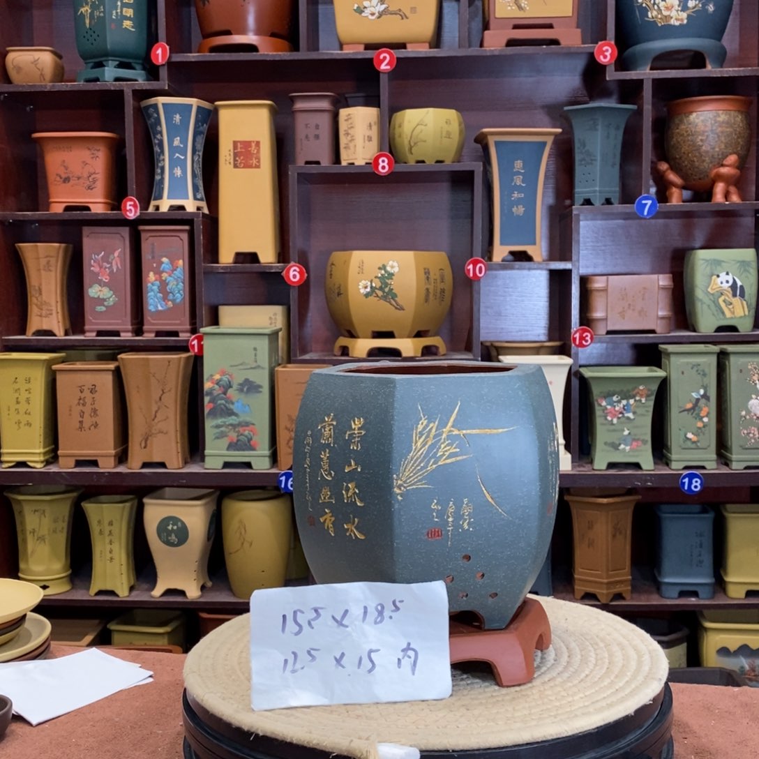 紫砂花盆紫砂花盆