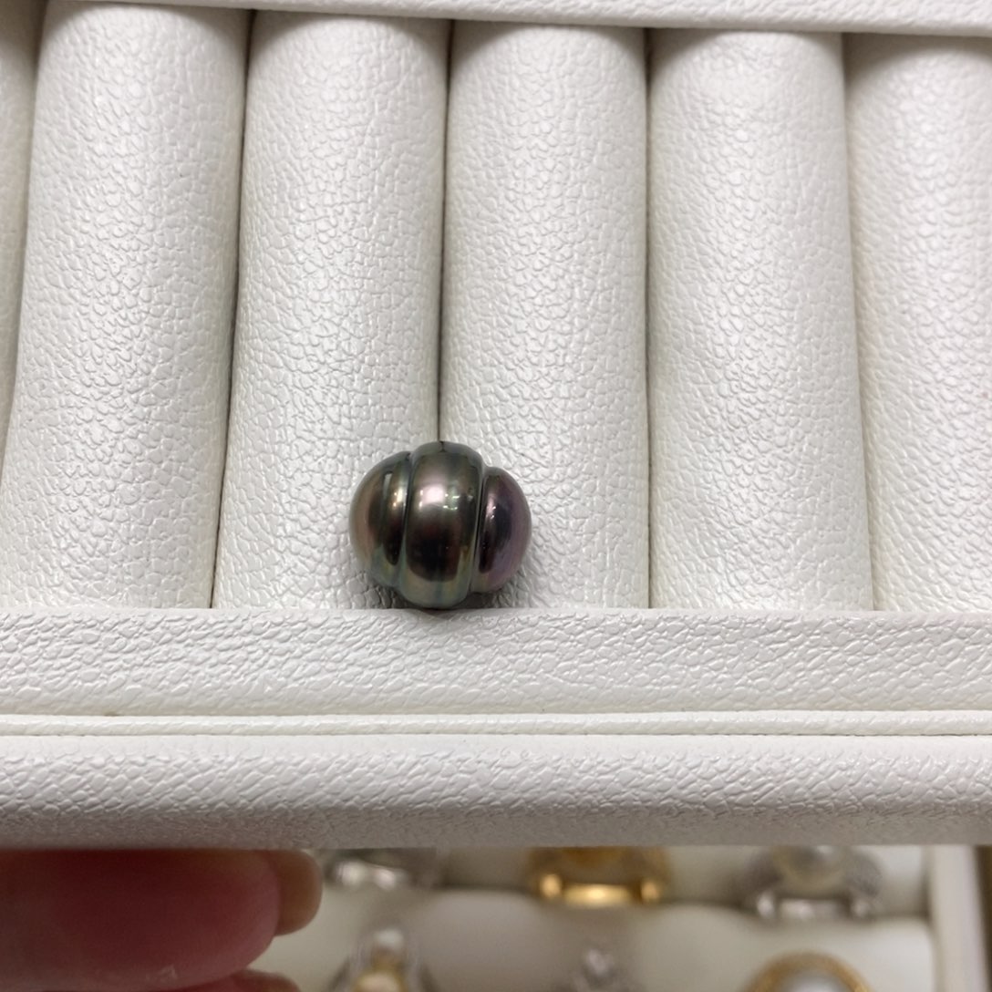 海水珍珠裸珠未镶嵌12.5-13.7特色大螺纹