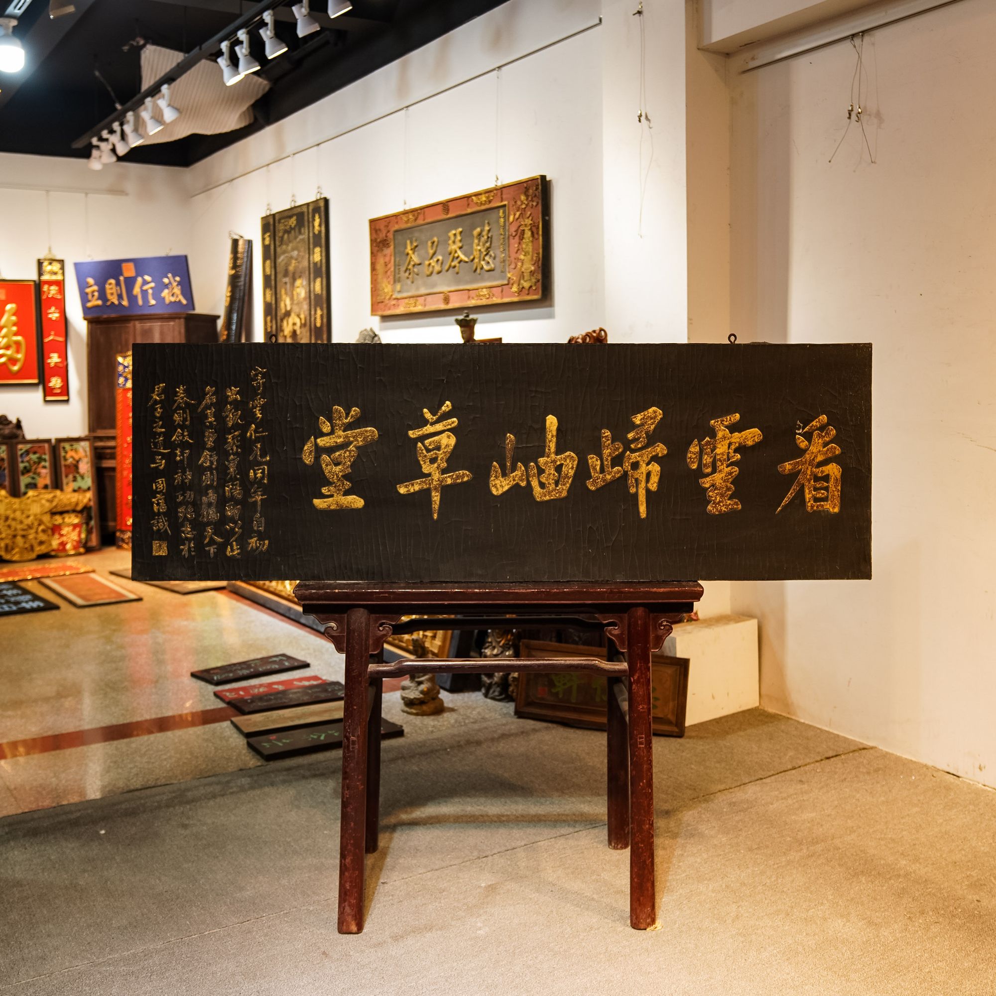木牌匾定做实木雕刻门头匾额字匾定制 看云归岫草堂