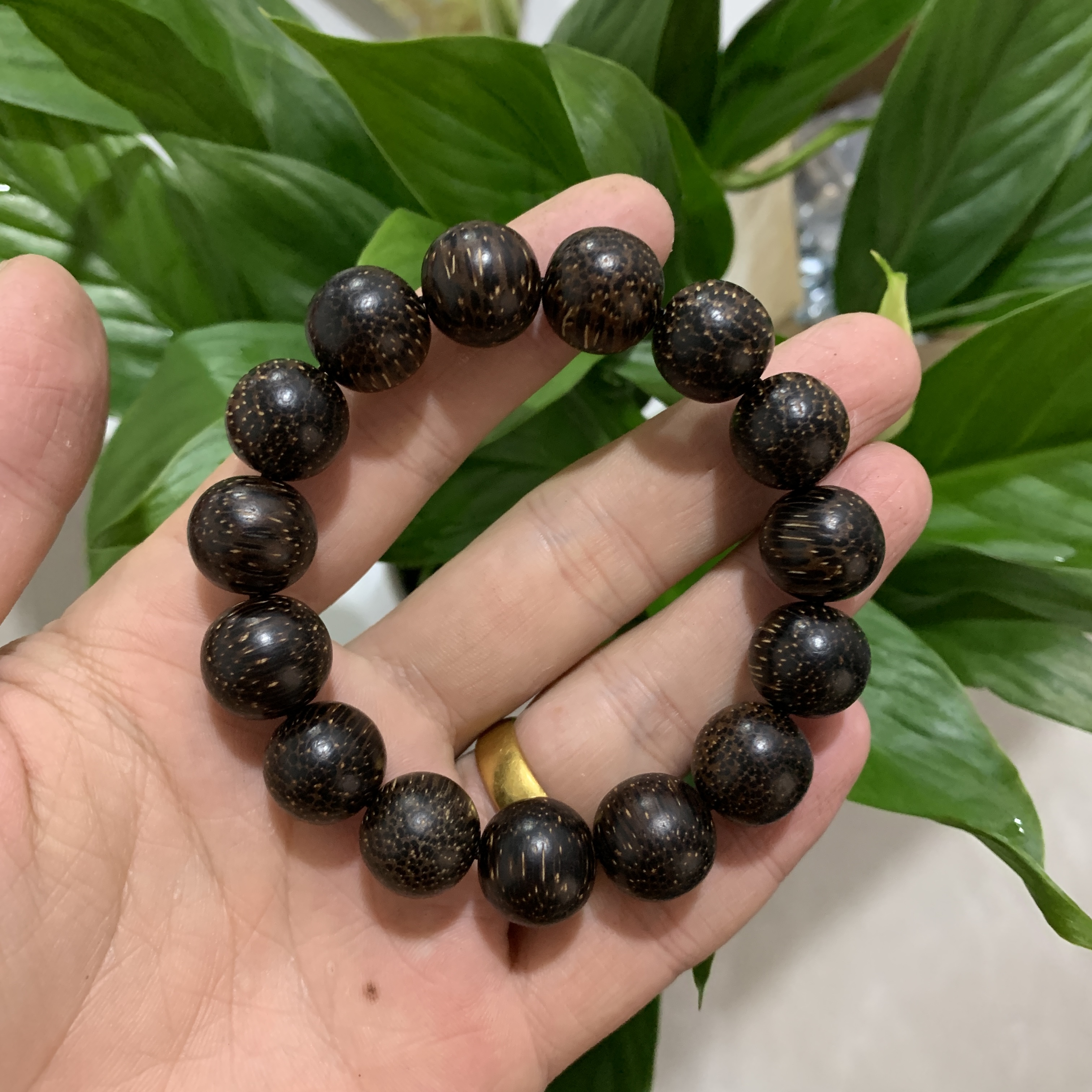 海南金丝沉手串1.5cm*15颗手工打磨手串