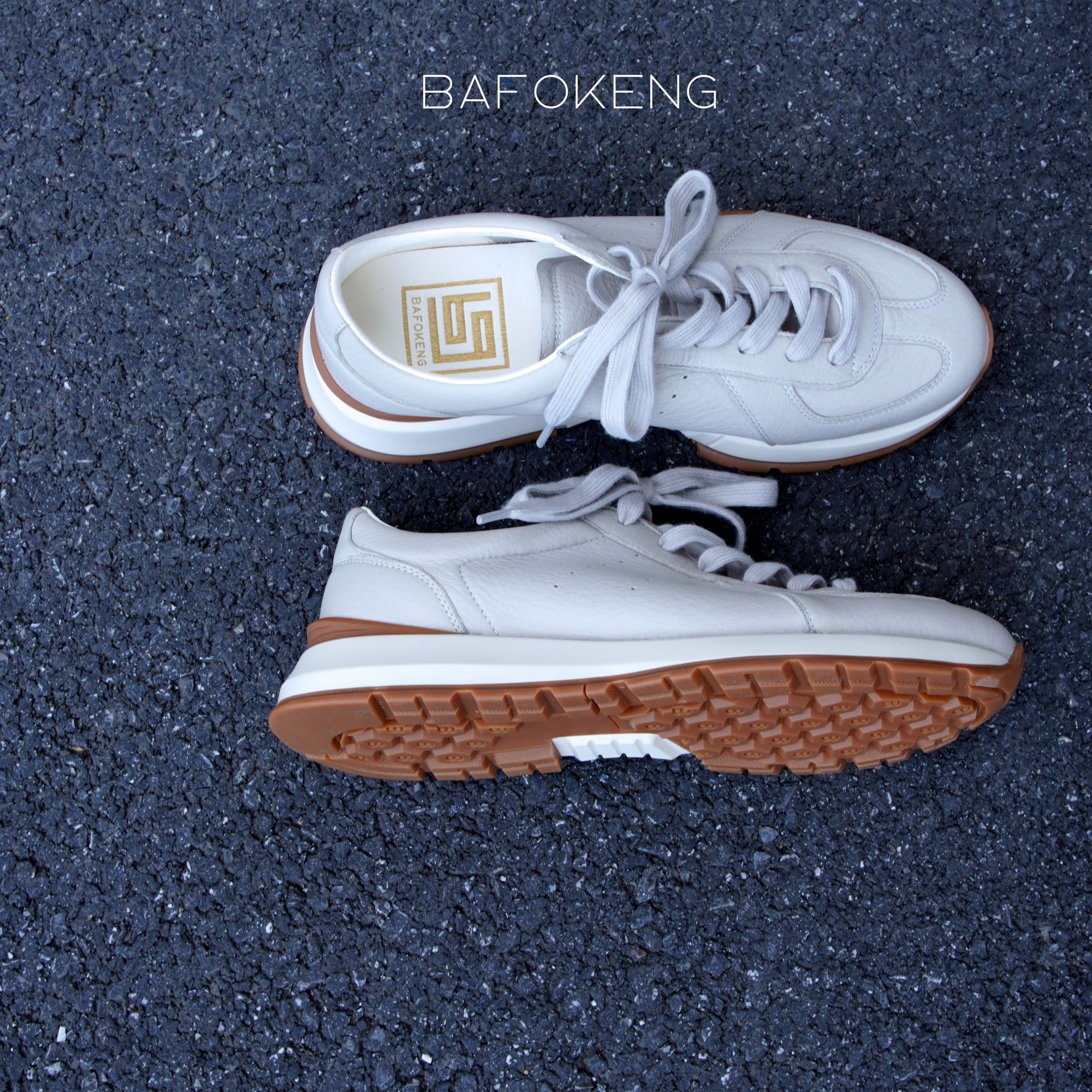 BAFOKENG巴弗肯【绅裁雅韵】】新西兰红鹿胎鹿皮四季轻慢跑阿甘鞋