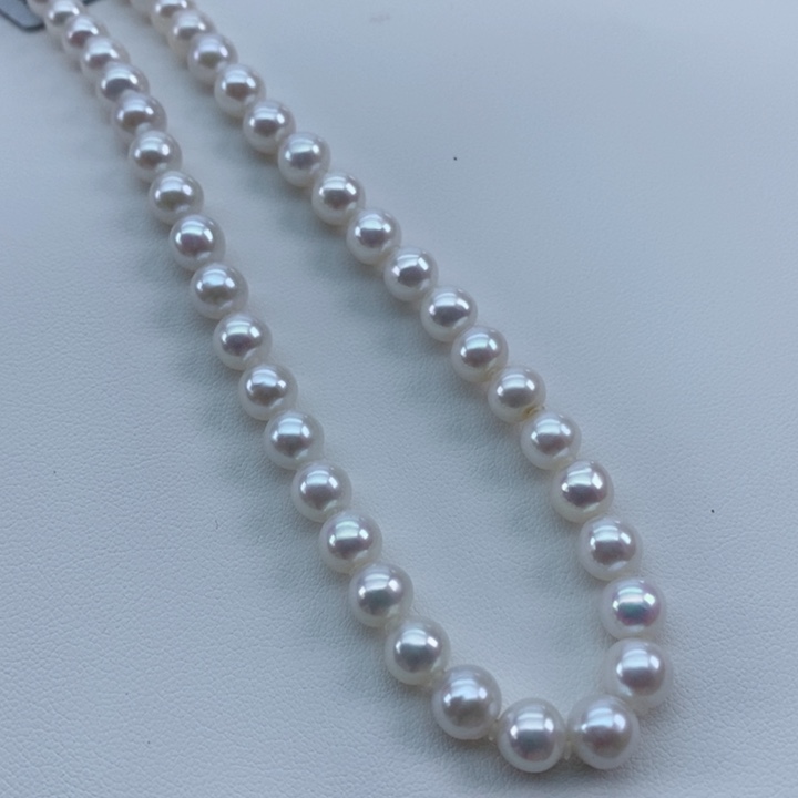 淡水珍珠银S925镶嵌颈饰6-7m
