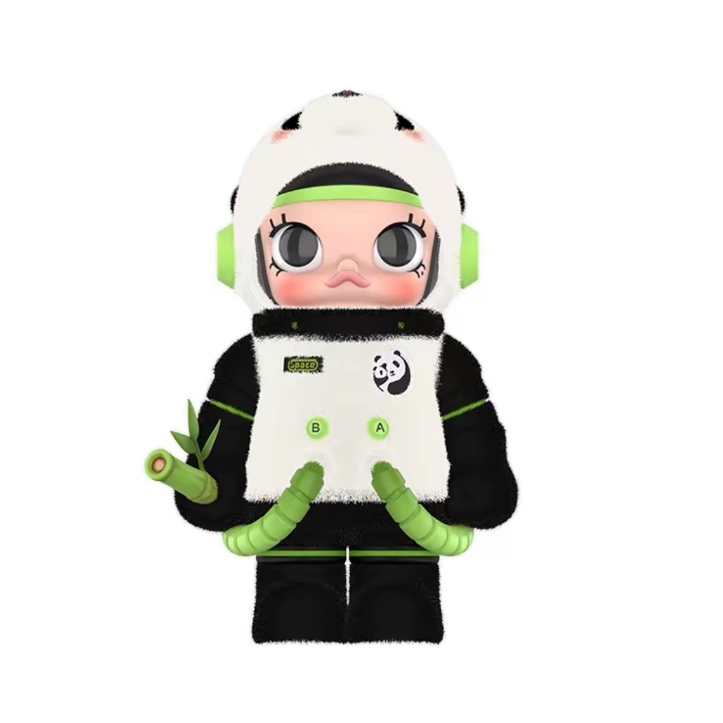 【400%】太空珍藏系列公仔 熊猫茉莉潮玩摆件