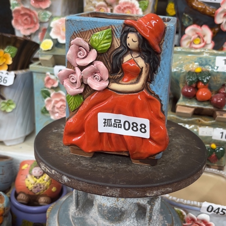 紫砂花盆粗陶材质多肉花盆