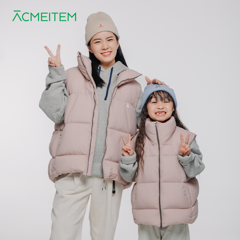 ACMEITEM爱棵米 户外立领羽绒马甲超轻防泼水防钻绒羽绒背心男女