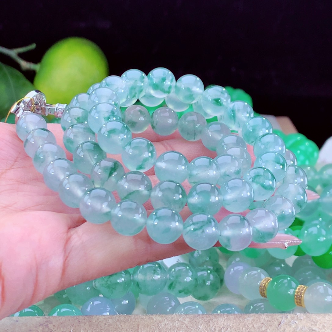 未镶嵌手串翡翠天然缅甸A货