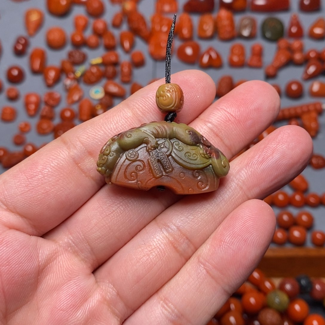 南红玛瑙精工包浆料未镶嵌