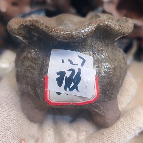 红陶粗陶花盆手工