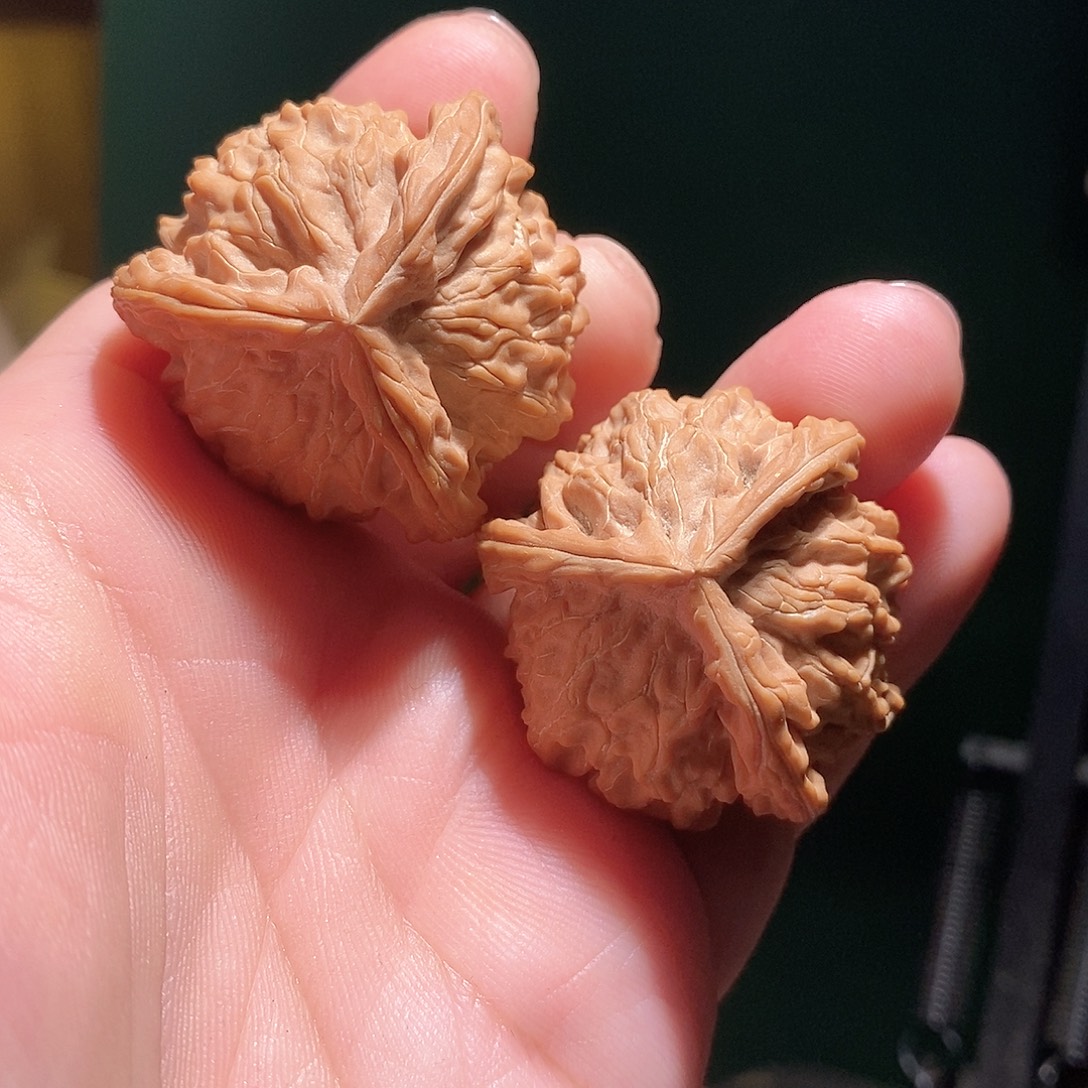 把件文玩核桃39.5盘山三棱全品