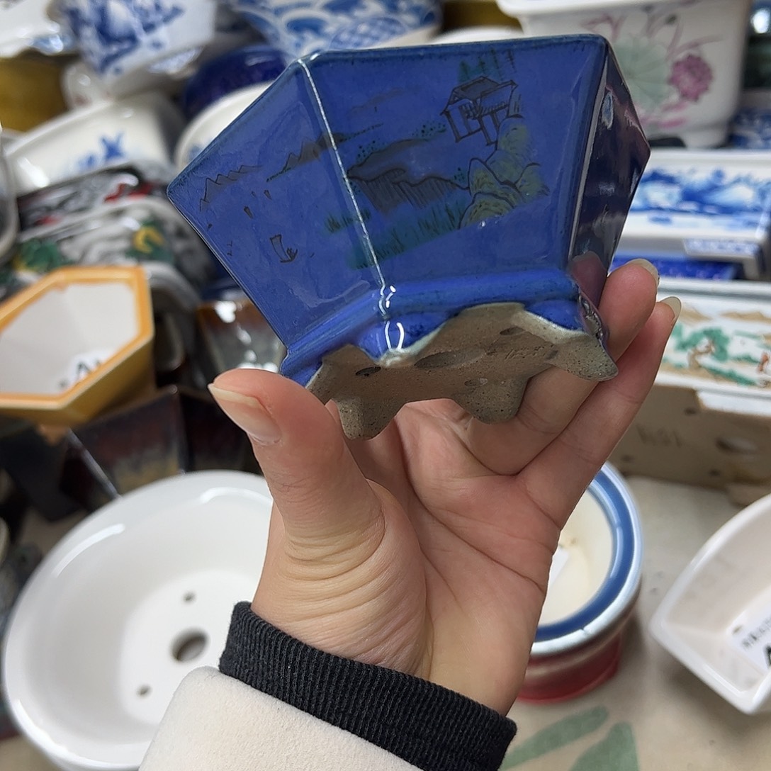 紫砂花盆797号瑕疵11/5cm窑变