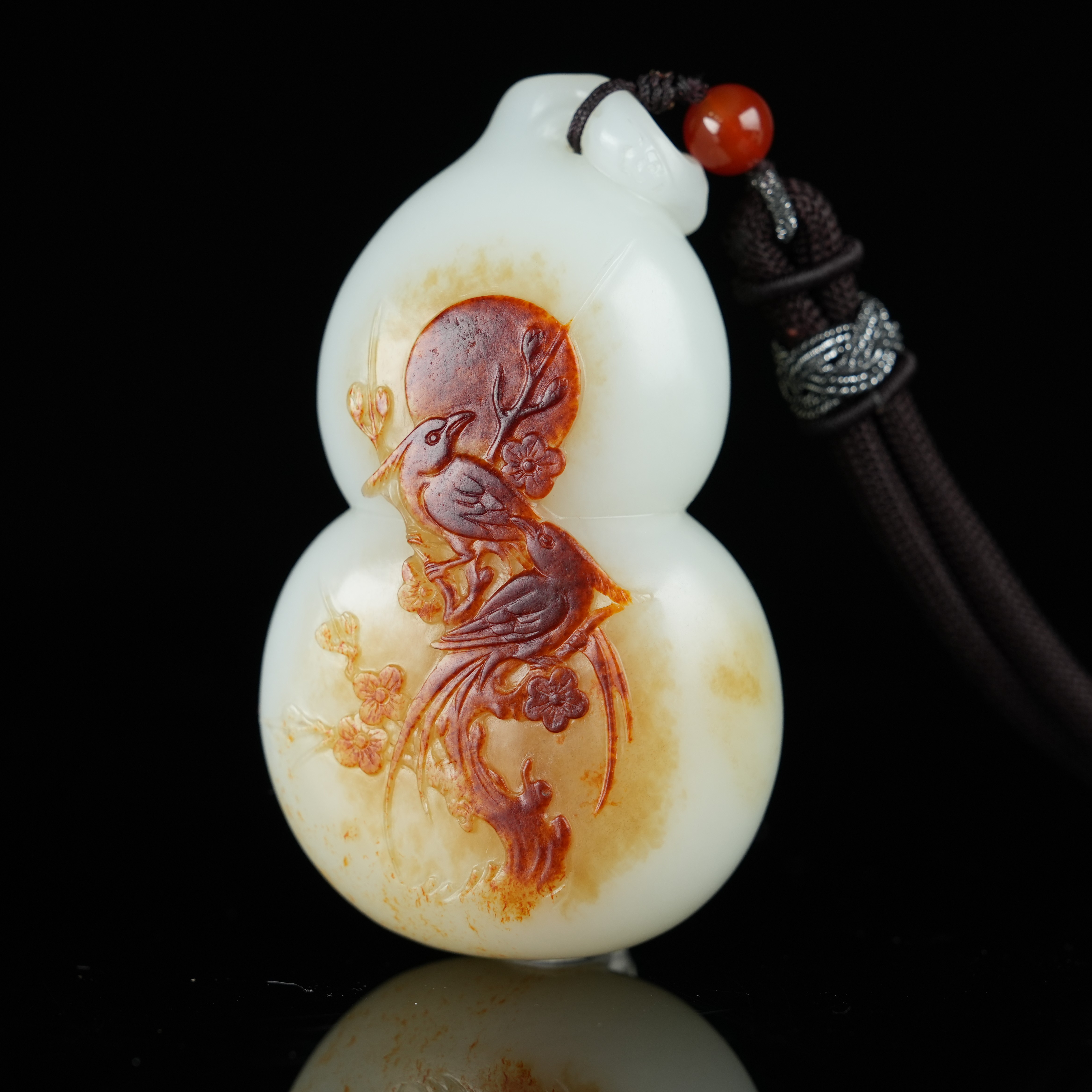 和田玉喜上眉梢把件79*49*31mm182g