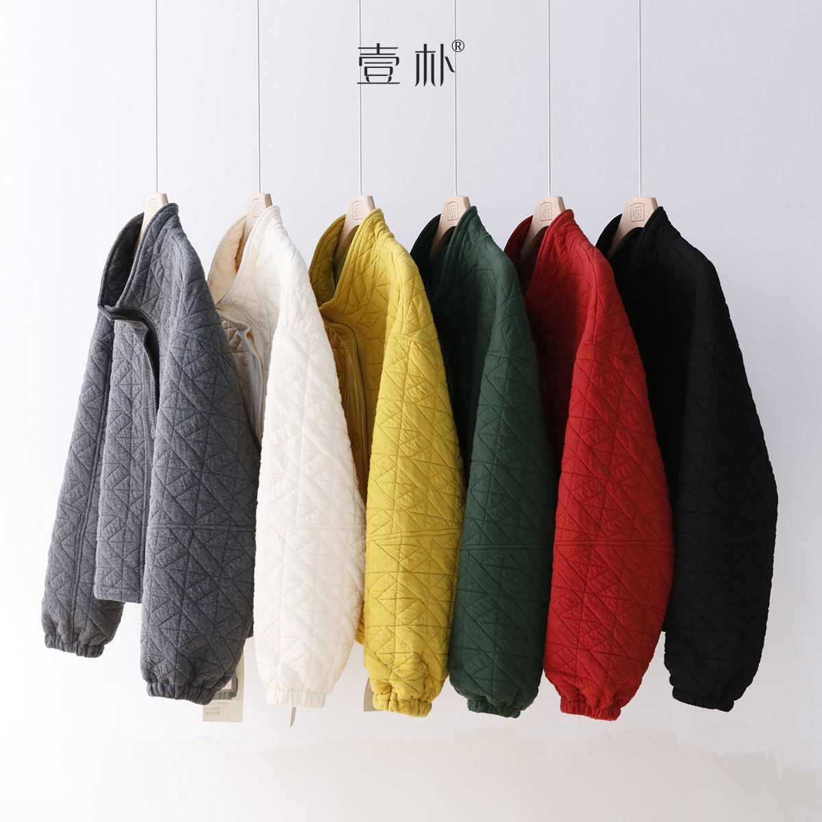 小立领灯芯绒拼接刀切棉夹棉加厚小棉衣外套 5SP566【衣长60】