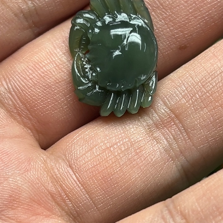 和田玉（碧玉）吊坠(不含链)未镶嵌你***儿