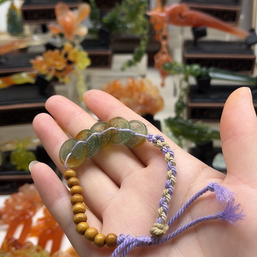 蛇纹石玉未镶嵌岫玉发簪