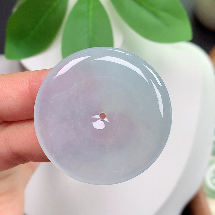 翡翠未镶嵌颈饰平安扣 38x5.7mm