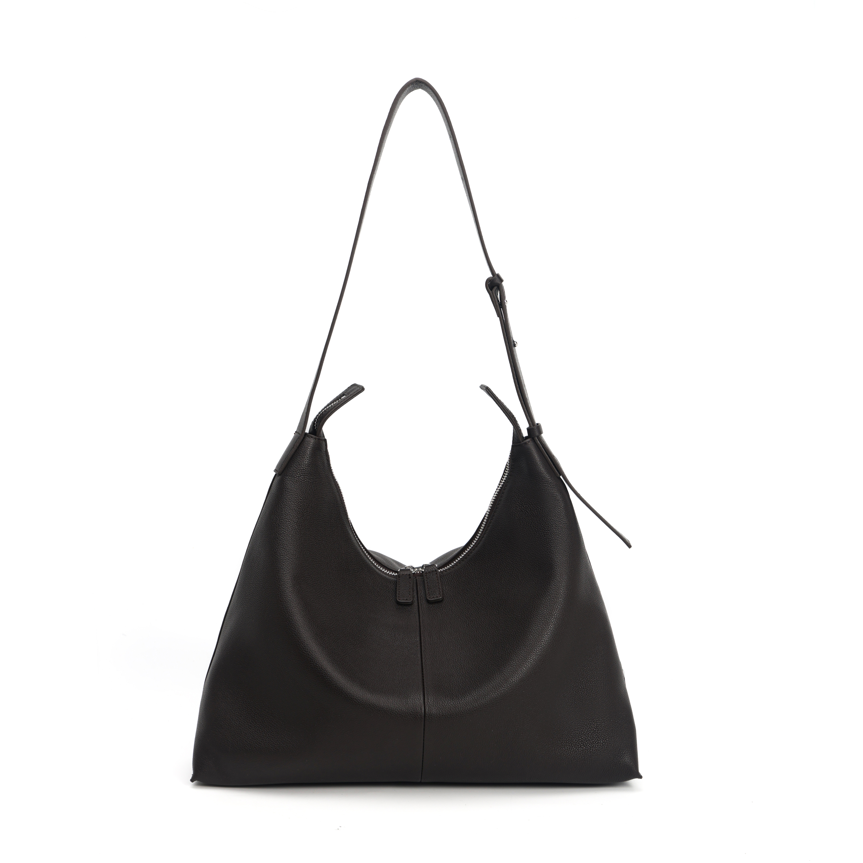 简约风大容量单肩拉链女士手提包1808