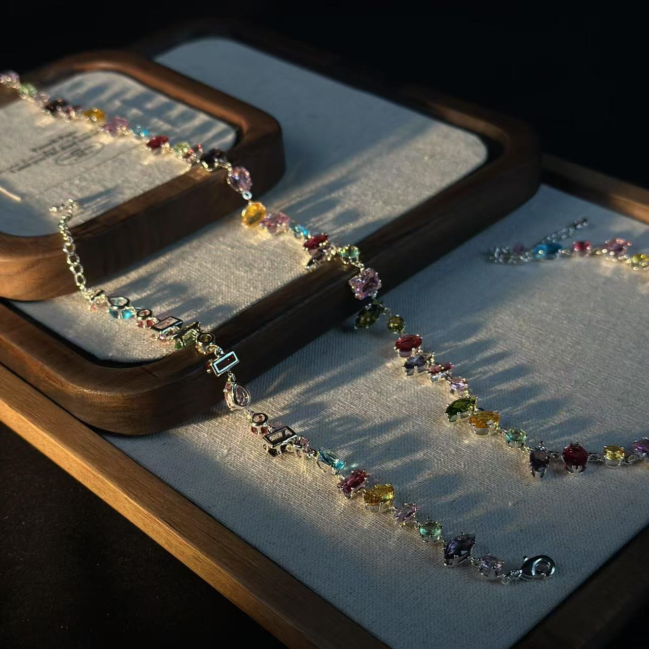 合金项链 彩宝石项链手链