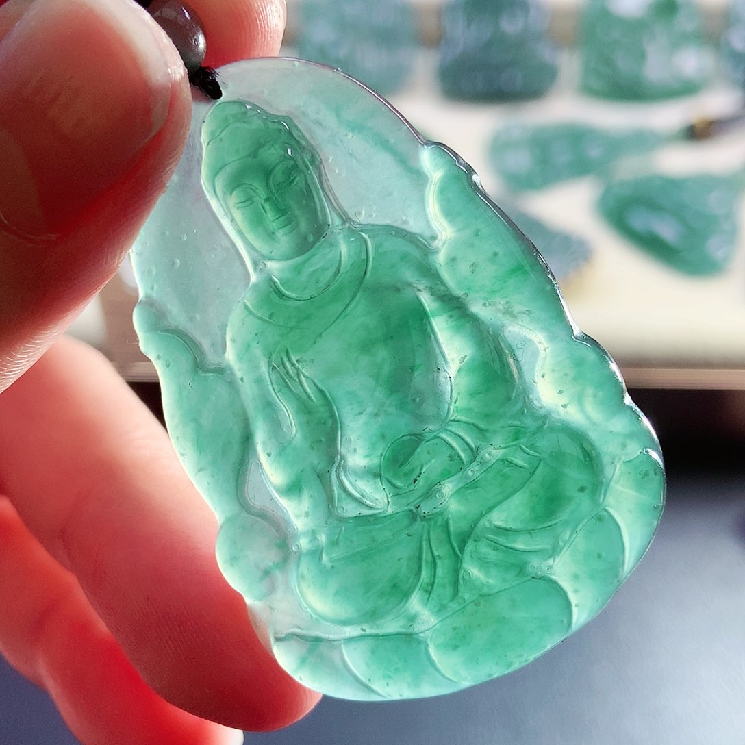 【闪购商品】翡翠未镶嵌颈饰天然