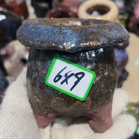 红陶粗陶花盆手工