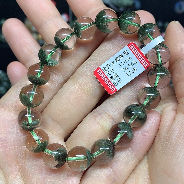 水晶手串未镶嵌天然水晶