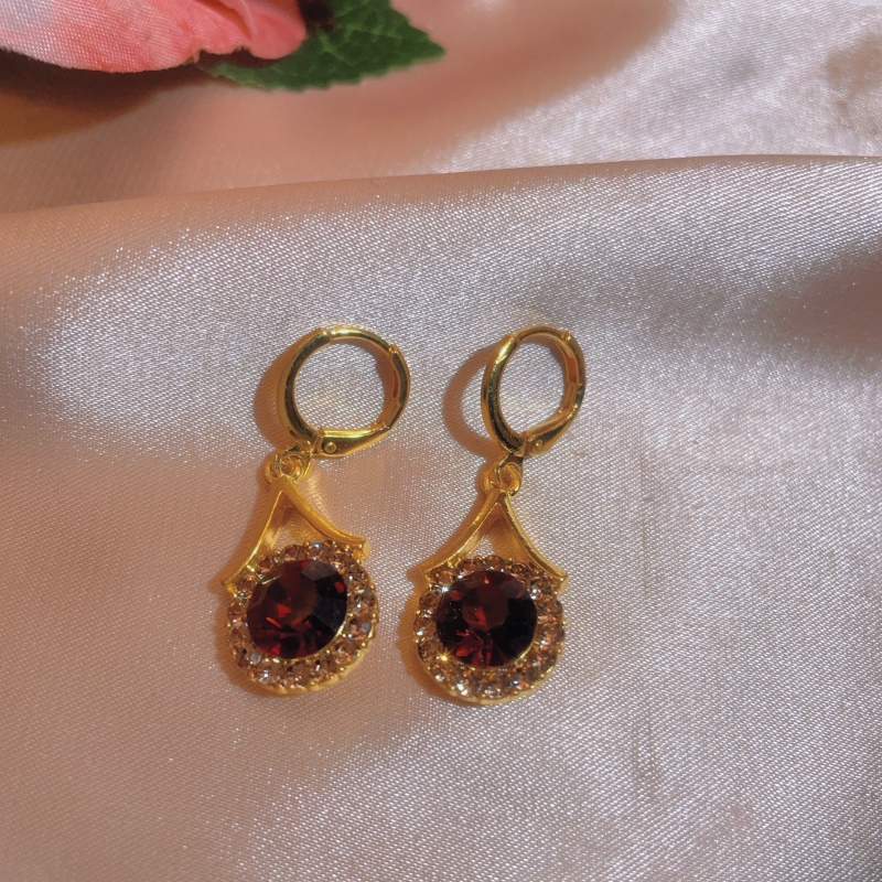 铜合金耳饰 【N65】2025爆款气质轻奢百搭简约精致网红设计师耳环