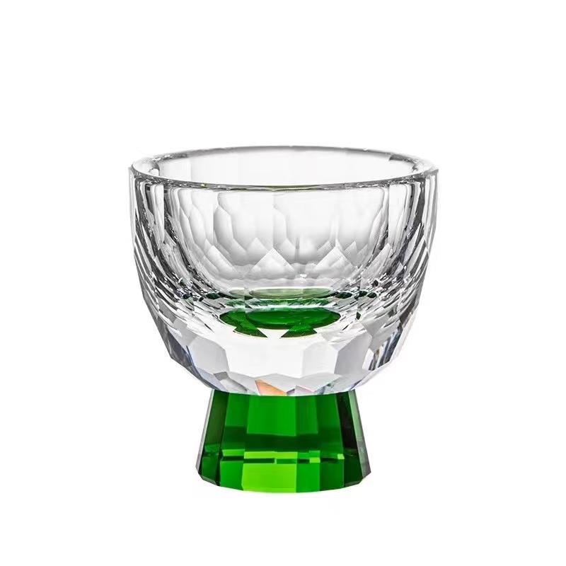 绿色水晶钻纹茶杯-208（众）-112