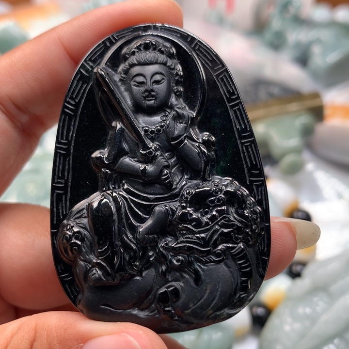 翡翠未镶嵌颈饰保真天然A货翡翠