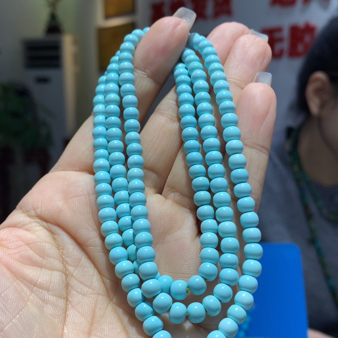 未镶嵌绿松石长链