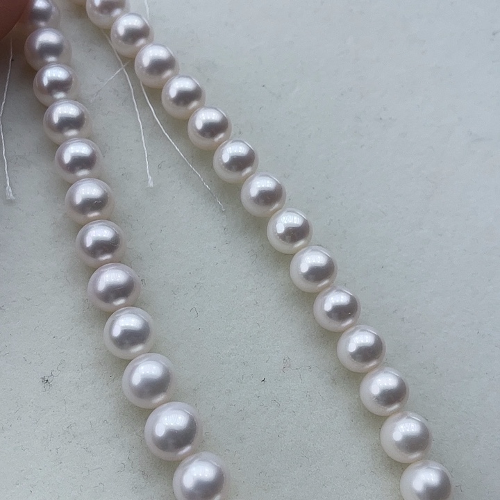 淡水珍珠颈饰银S925镶嵌卡10➕高品极光冷白炫粉