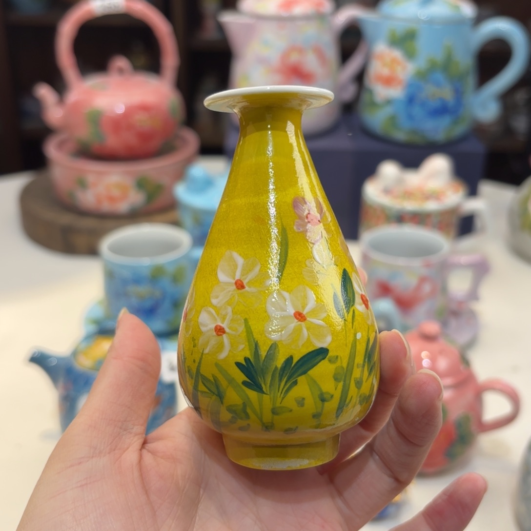 景德镇手绘高温釉下彩陶瓷茶具