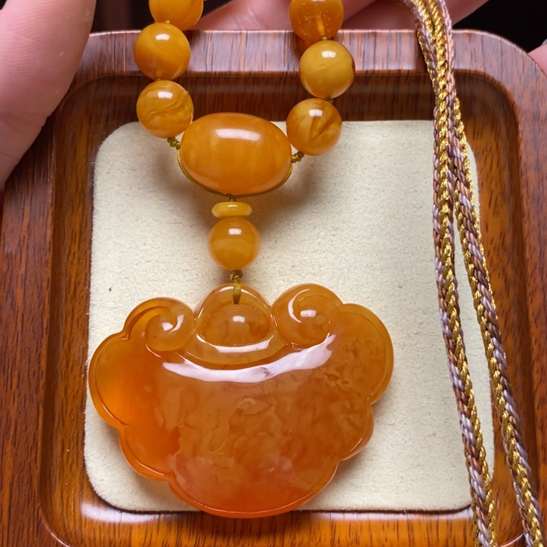 【闪购商品】蜜蜡颈饰未镶嵌项链